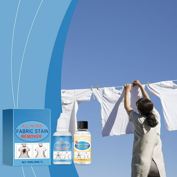 Professional Laundry Stain Remover, The Secret of Dry Cleaners for Years, Works for Almost Any Application - Clothing, Carpet, Furniture, Even Special Synthetic Athletic Gear