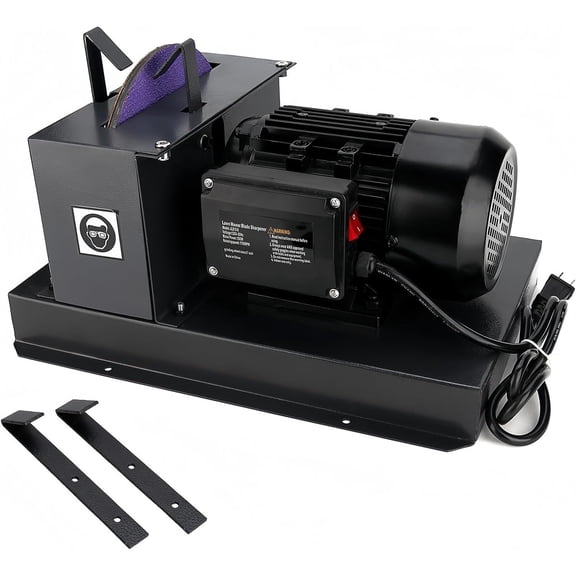 Professional Lawn Mower Blade Grinder | 1HP 750W 9" Ceramic Wheel with Adjustable Angle Bracket for Lawn Mower Blades | High/Low Lift Blades | Gator Blades | Flat Blades,etc