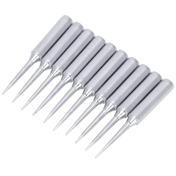 Professional Lead-Free Brass Soldering Iron Tip Replacement Set, 900M-T-LI Precision Needle Tips for Electrical Welding and Delicate Solder Repairs (10-Piece / 10 pcs, 2.75 inches / 7.0 cm)