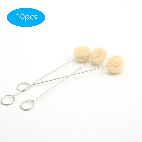 Professional Leather Dyeing Tool 1050100Pcs Wool Daubers with Metal Handle
