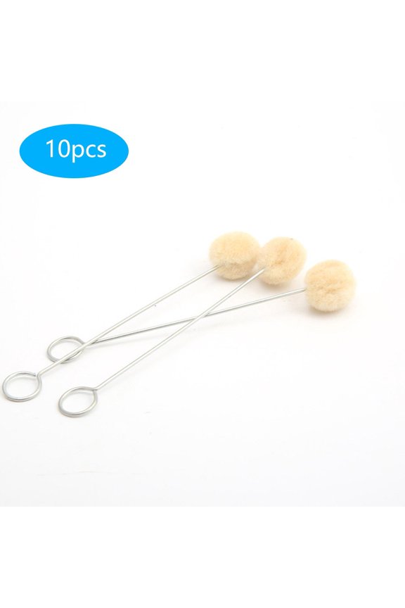 Professional Leather Dyeing Tool 1050100Pcs Wool Daubers with Metal Handle