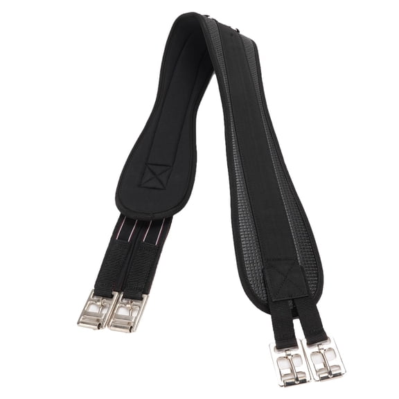 Professional Leather Equestrian Girth with Stainless Steel Buckles Comprehensive Saddle Belly Belt for Horse Riding Training Supple Fit Wear Resistant Girth Gear, 41.3 inches / 105 cm