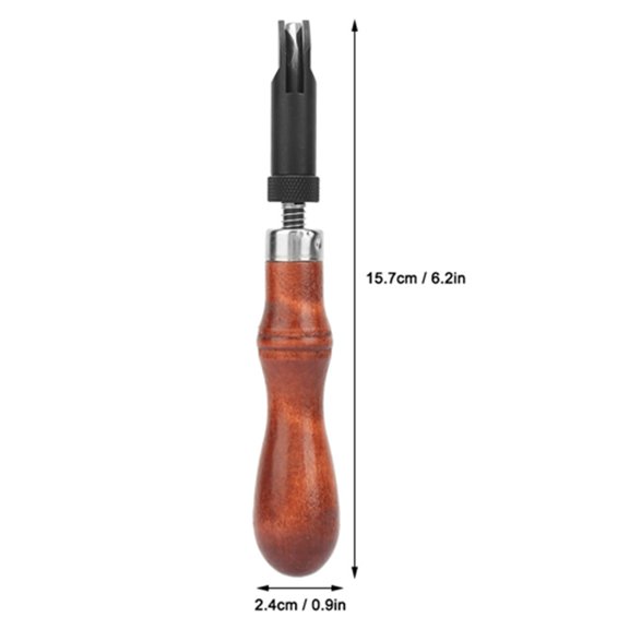 Professional Leather Groover, Adjustable Width, High,Hardness Steel Blade Ergonomic Handle