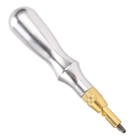 Professional Leather Stitching Groover and Edge Beveler Set - Multi-Functional Aluminum Handle Creaser and Trenching Tool for Manual Leathercraft Crafting Sewing (14 x 6 in / 35.5 x 15.2 cm)