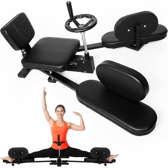 Professional Leg Stretcher Machine For Flexibility Training 180 Degree Leg Spreader Split Trainer Device Adjustable Heavy Duty Lower Body Stretching Equipment For Martial Arts Ballet Home Gym Black