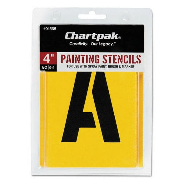 Professional Lettering Stencils, Painting Stencil Set, A-Z Set/0-9, 4 Professional Lettering Stencils, Painting Stencil Set, A-Z Set/0-9, 4