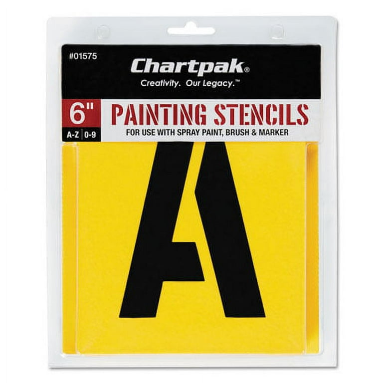 Professional Lettering Stencils, Painting Stencil Set, A-Z Set/0-9, 4 Professional Lettering Stencils, Painting Stencil Set, A-Z Set/0-9, 4