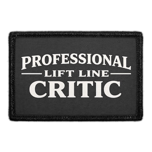 Professional Lift Line Critic - Removable Patch