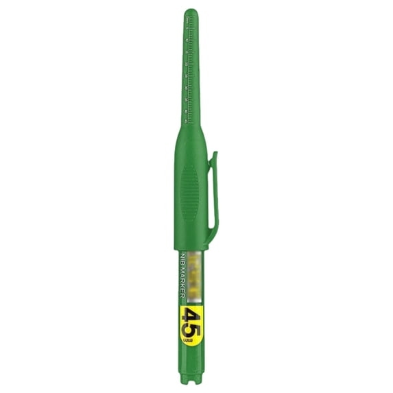 Professional Long Head Deep Hole Marker, 45mm Deep Reach Metal Marking Pen with Fine Nib (3ml) | Permanent Industrial Pen for Engraving, Machining, Automotive & Construction Marking