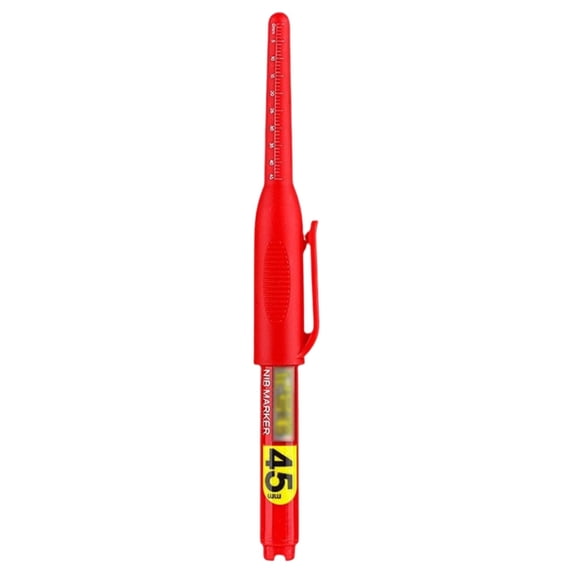 Professional Long Head Deep Hole Marker, 45mm Deep Reach Metal Marking Pen with Fine Nib (3ml) | Permanent Industrial Pen for Engraving, Machining, Automotive & Construction Marking