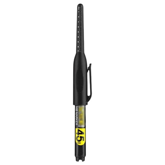 Professional Long Head Deep Hole Marker, 45mm Deep Reach Metal Marking Pen with Fine Nib (3ml) | Permanent Industrial Pen for Engraving, Machining, Automotive & Construction Marking