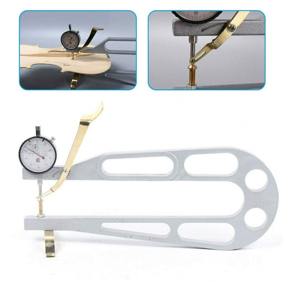 Professional Luthier Violin/Viola/Cello Thickness Measure Tool w/ Dial Indicator