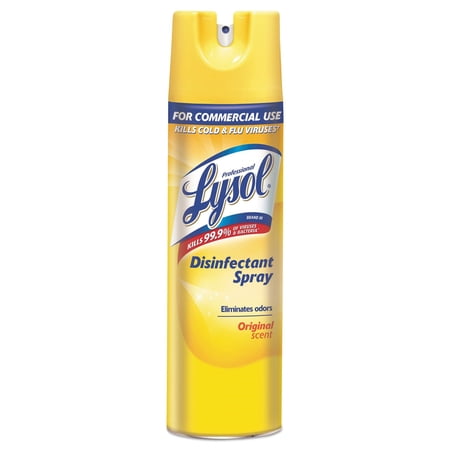 Professional Lysol Disinfectant Spray, 19oz, Original Scent, Eliminates Odors, Hard Surface Cleaners