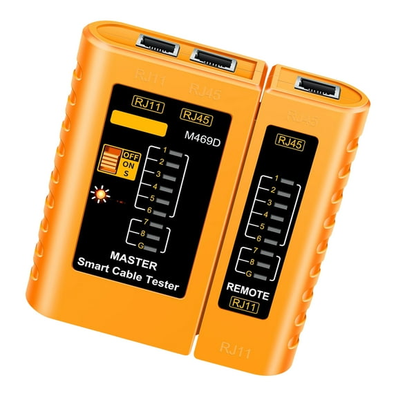 Professional M469D RJ45 Cable Tester RJ45 RJ11 RJ12 CAT5 UTP Networking Tool Networking Cable Tester