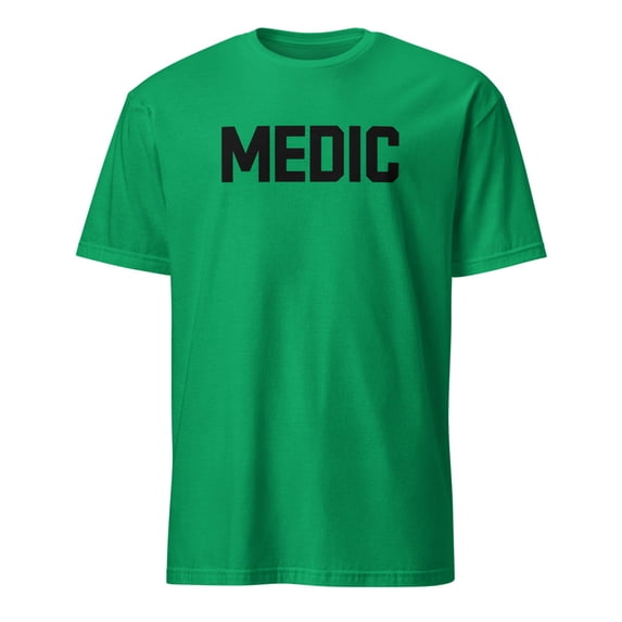 Professional MEDIC Staff First Aid Uniform T-Shirt (Irish Green, L)