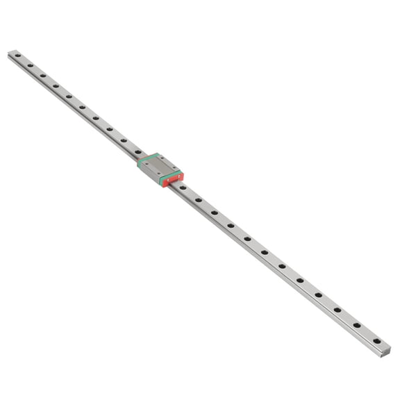 Professional MGN12H Linear Guide Rail 600mm / 23.6 inches Linear Motion Slide Track CNC Router with Sliding Block Carriage