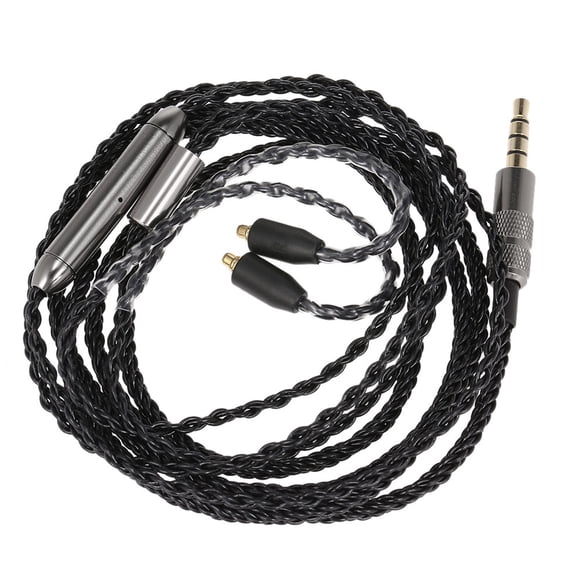Professional MMCX Connector Replacement Headphone Cable 3.5mm Wired Audio Cord with In-line Mic Control for Clear Sound and Extra Durability (1.1m / 3.6ft / 43.3 inches)