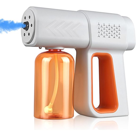 Professional  Machine, 380ml  Nano Sprayer , Rechargeable ULV Atomizer with Blue Light for Touchless Cleaning