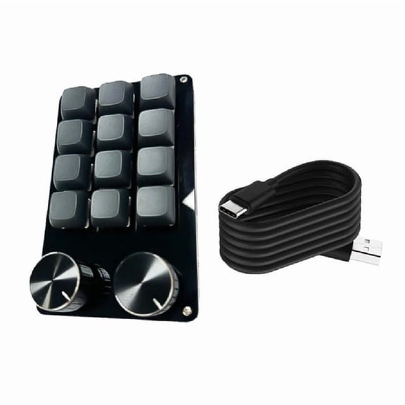 Professional Macro Keyboards Adjustable Knob for Precise Gaming Commands
