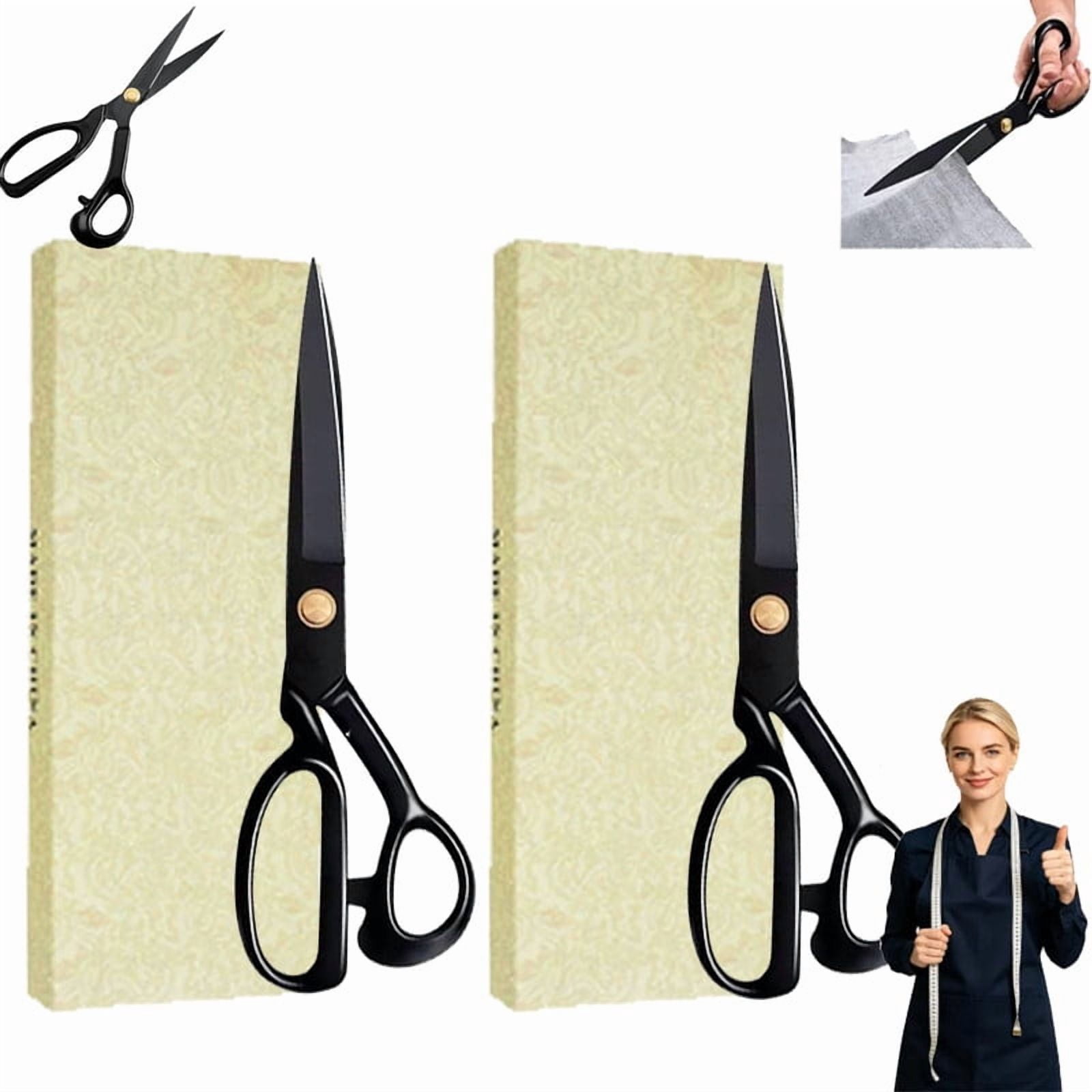 Professional Manganese Steel Tailor Scissors, Professional Heavy Duty Sewing Scissors 8 Inch, High Manganese Steel Fabric Scissors for Tailor, Craft, Quilting & DIY - Ergonomic Handle