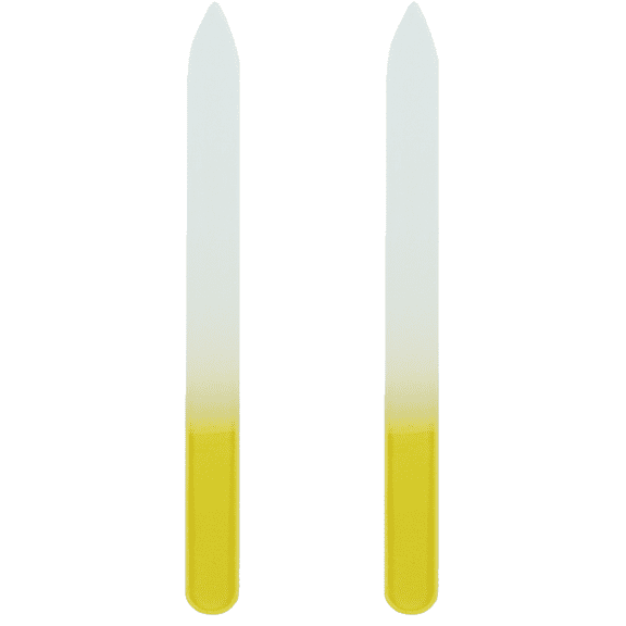 Professional Manicure Glass Fingernail Files, Gentle Precision Filing,-Premium Czech Glass Files