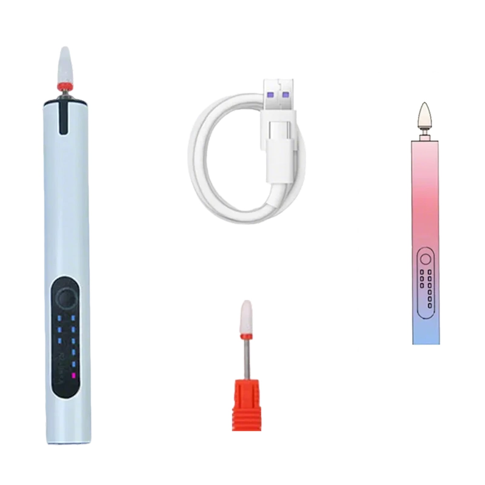 Professional Manicure Pedicure Kits,Electric Nails File Set Cordless Electric Nails Drill Machine,Hand Foot Care Tools