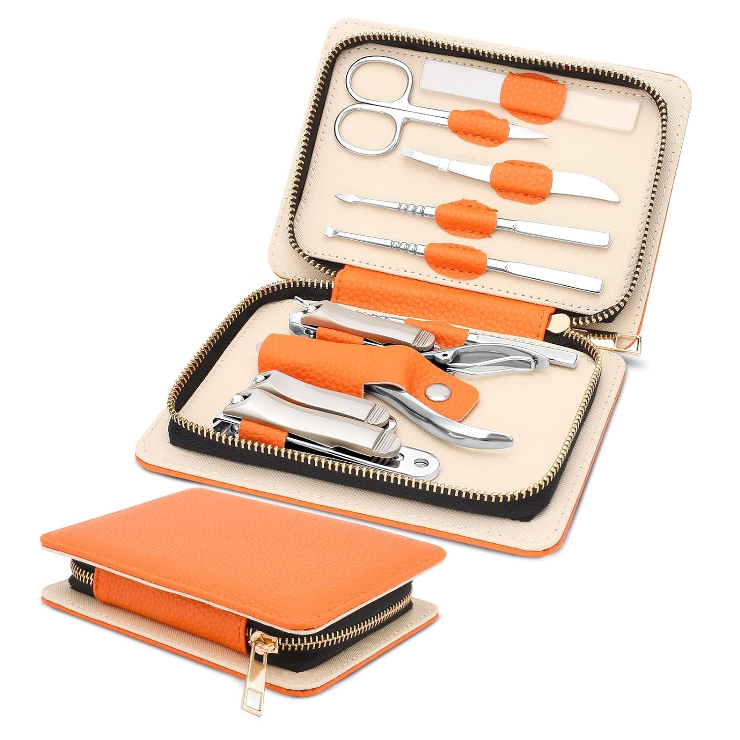 Professional Manicure Set for Adult,10-in-1 High-Grade Nail Cutter ...