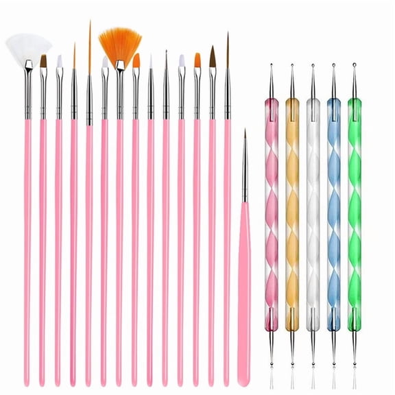 Professional Manicure Set, Nail Art Tools Kit with Nail Brushes & Supplies, Manicure Pedicure Accessories for Home & Salon Use