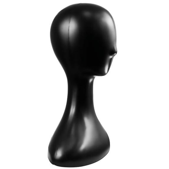 Professional Mannequin Head, Black Abstract Durable Multi-purpose Women Model Wig Stand Display, Suitable for Shaping and Displaying Hats, Hair Pieces, Wigs, Accessories and Jewelry