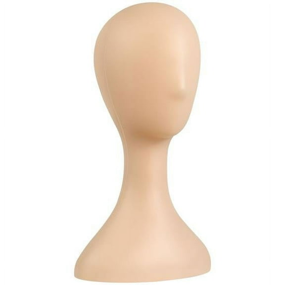 Professional Mannequin Head, Skin Tone Abstract Durable Multi-purpose Women Model Wig Stand Display, Suitable for Shaping and Displaying Hats, Hair Pieces, Wigs, Accessories and Jewelry