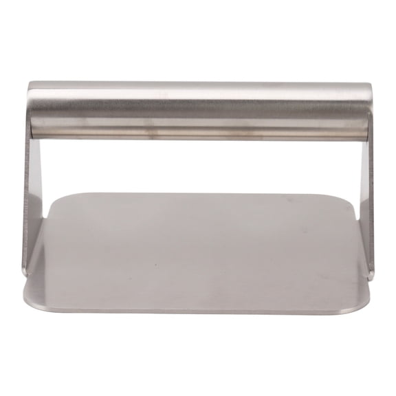 Professional Manual Burger Press Square Patty Maker Mold Heavy Duty Stainless Steel Hamburger Meat Squeezer for Grill Cooking (5.6 x 5.5 x 3.0 in / 14.3 x 14.0 x 7.5 cm)