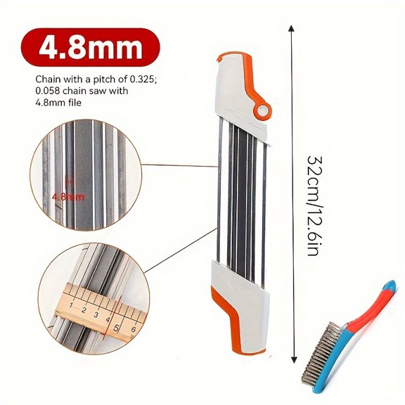 Professional Manual Chain Grinder, Chain Sharpening Tool, Handheld Electric Grinding Head File, Electric Grinding Additions for Oil Chains