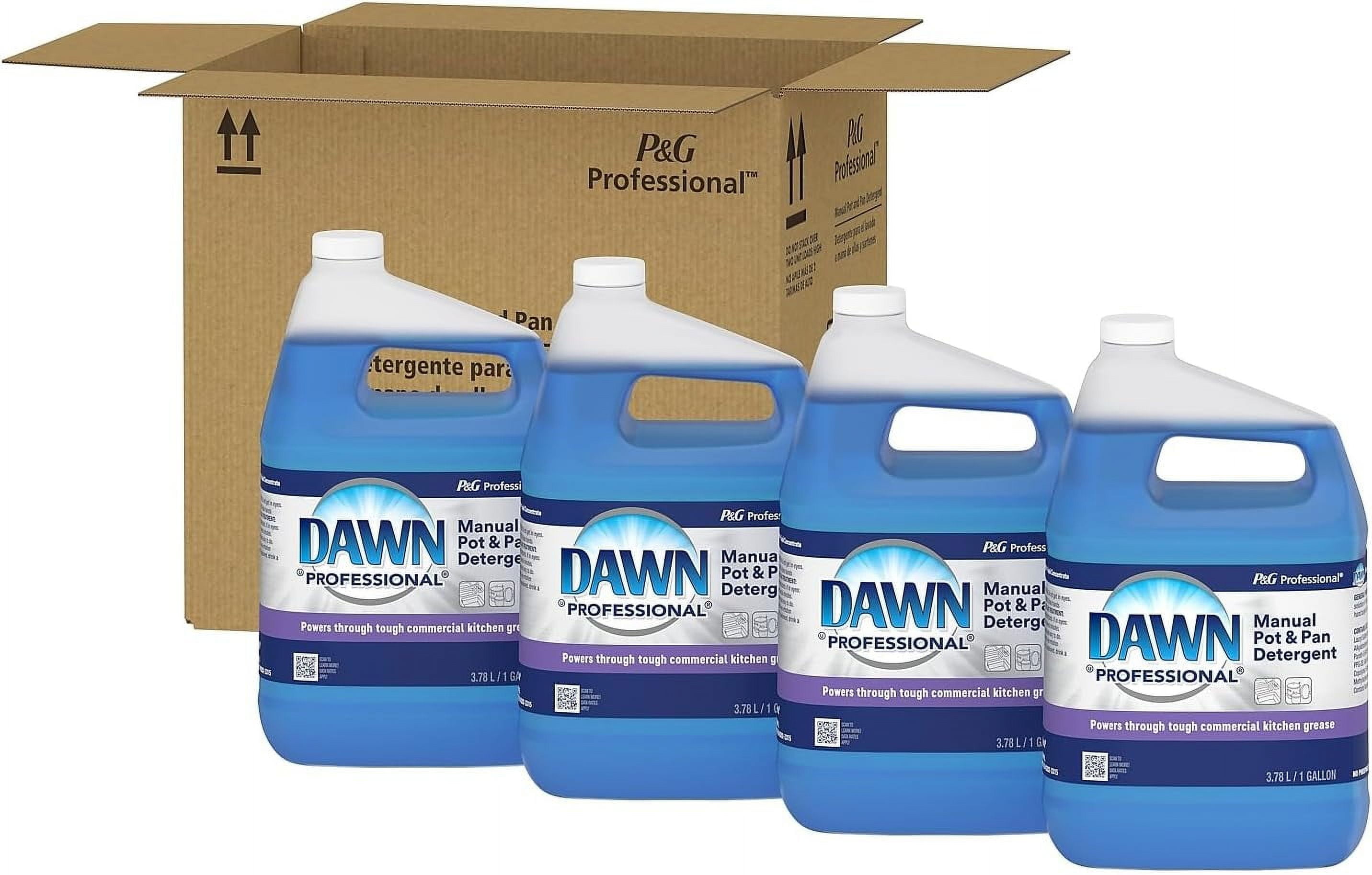 Professional Manual Pot and Pan Liquid Dish Soap, Original Scent, 128 oz., 1 Gal., 4/Carton (57445)-512 Fl Oz (Pack of 1)
