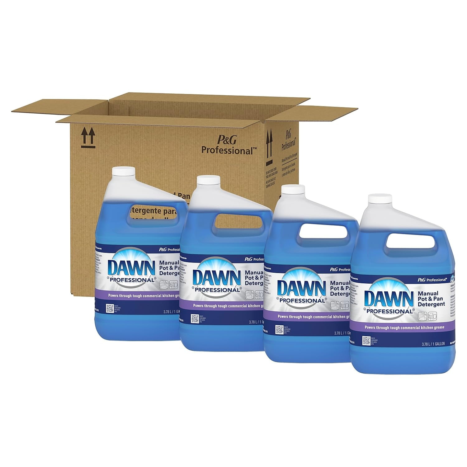 Professional Manual Pot and Pan Liquid Dish Soap, Original Scent, 128 oz., 1 Gal., 4/Carton (57445)