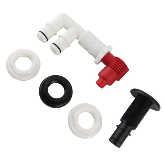Professional Marine Recirculating Pump Out Aerator Combo Kit 1-1/16 Inch Submersible Drainage Drain Valve Systems Livewell Aeration Device for Boat Bait Wells 10 Inches / 25.4 cm Length