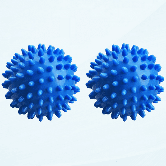 Professional Massage Balls Foot Ball Foot Massager Spiky Roller for Deep Tissue Trigger Point Plantar Fasciitis Reflexology Stress Therapy Myofascial Release, Blue(2 Pack)
