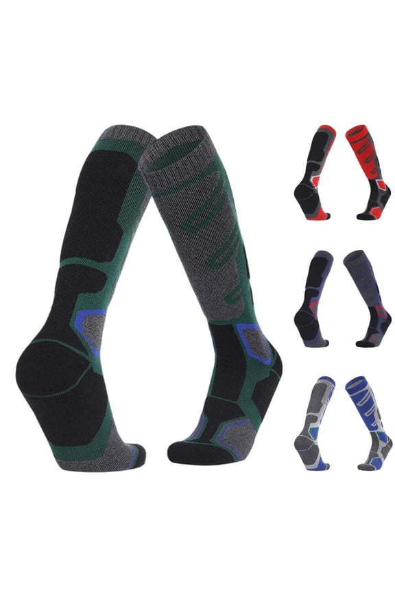 Professional Men Merino Wool Ski Socks Outdoor Sports Thickened Terry Keep Warm Knee High Long Skiing Snowboard Hiking Socks