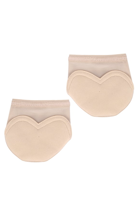 Professional Mesh Microfiber Lyrical Dance Shoes Half Sole Paw Pads Protective Thongs (M, 9.3-9.6 inches / 23.5-24.5 cm)