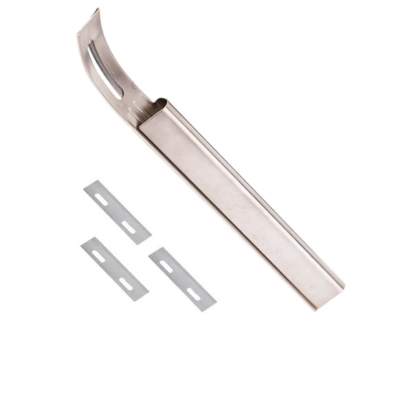 Professional Metal Leather Skiving Tool with 3 Replaceale Trimming Tips Leather Edging Skiver Tool For Leatherworking