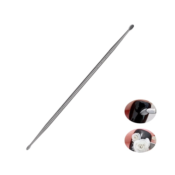 Professional Metal Nail Art Carving Spatula Ergonomic Handle For Easy Use