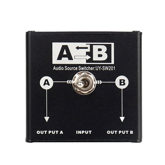 Professional Metal Sound Switching Box 3.5mm Multiple Channel Input Selectors For Studio Equipment