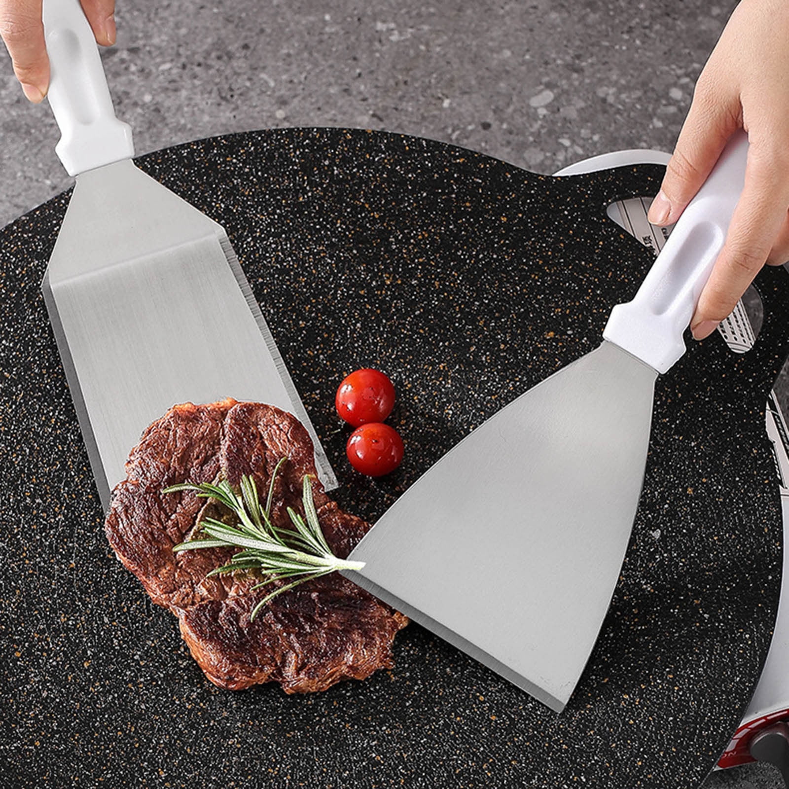 Professional Metal Spatula for Cast Iron Skillets and Flat Top Grills