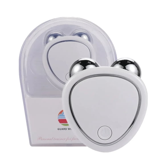 Professional Micro-current Facial Massager – At-Home Face Slimming Machine For Skin Tightening, Rejuvenation & Wrinkle Reduction, USB Rechargeable Anti-Aging Beauty Tool,white