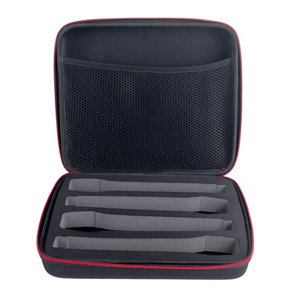 Professional Microphone Travel Organiser Case Container Box for Secure Wireless Mic Storage Bag Store 4 Mics