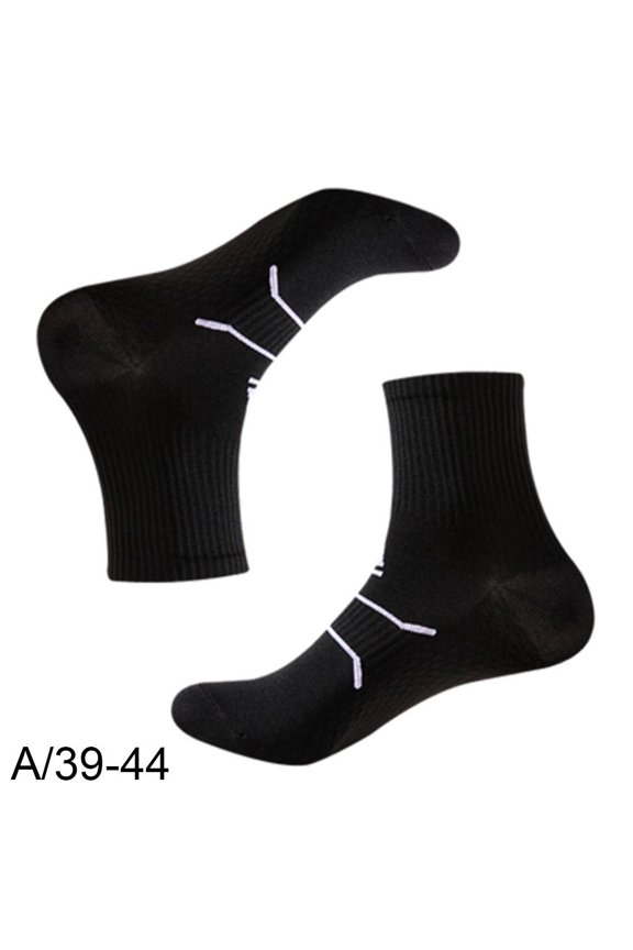 Professional Mid-Calf Sports Socks For Running And Fitness Nylon Breathable Anti-Slip Men Women