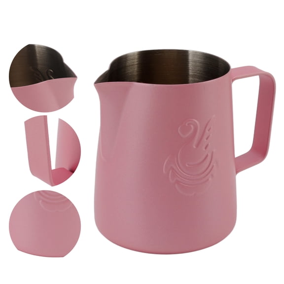 Professional Milk Frothing Pitcher, Eagle Beak Spout, 420ml Stainless Steel, Easy Pouring
