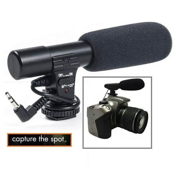 Professional Mini Condenser Microphone For Canon EOS Rebel T6i T6s 750D 760D