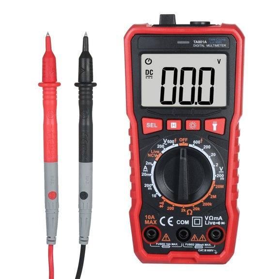 Professional Mini Digital Multimeter with LCD Display DC AC Voltage True RMS Tester for Household automotive and Industrial Measure NCV Detection Auto Power Off 5.82 inches / 148 mm