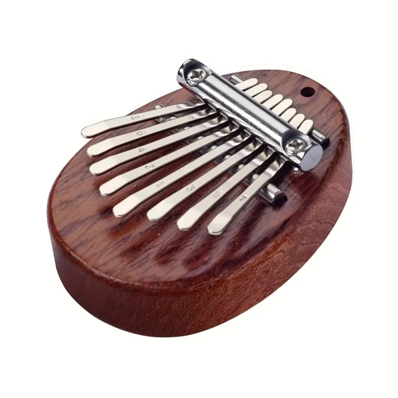 Professional Mini Wooden Kalimba, 8 Key Handheld Thumb Piano, Portable Musical Instrument for Home & School & Office, Ideal Gift for Friends