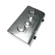 Professional Mixer, Portable Audio Sound Machine Mixer System with 2 Mic Inputs
